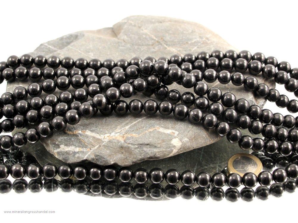 Shungite Bead Strands 10 mm - 1 pc
