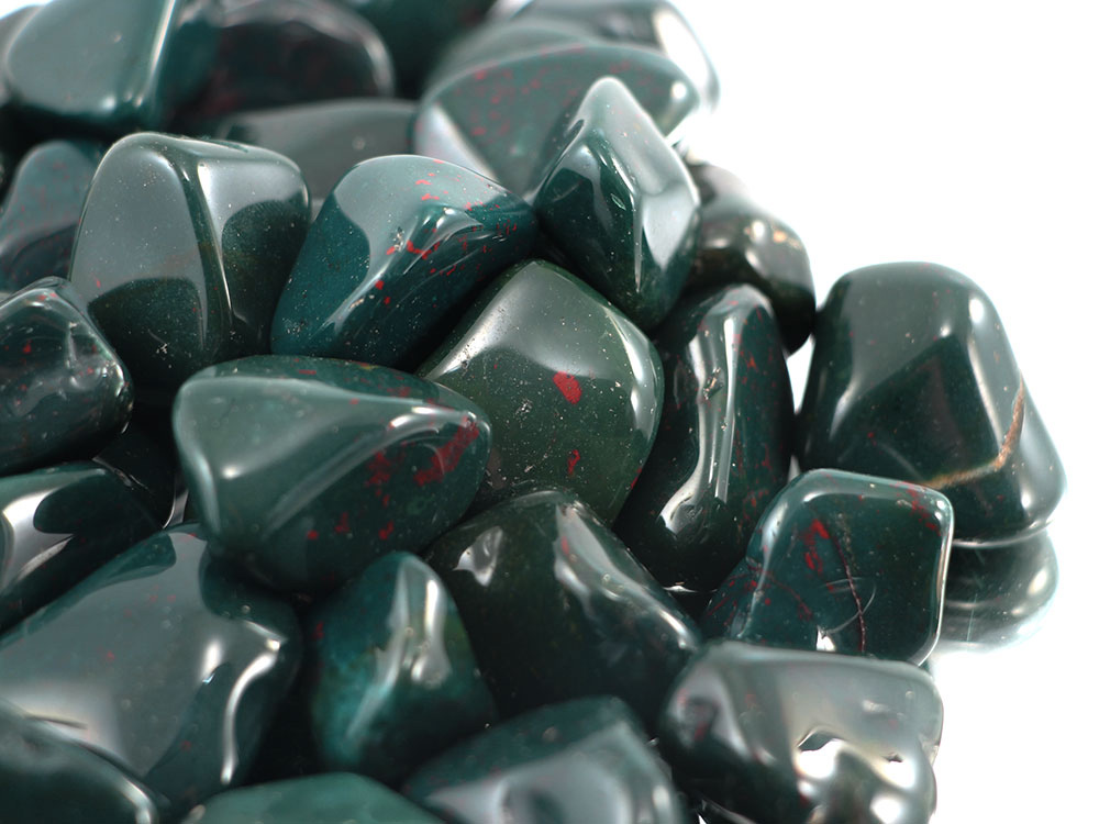Heliotrope Tumbled Stones - 1 lb