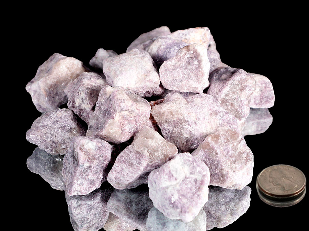 Lepidolite Small Rough Stones - 1 lb