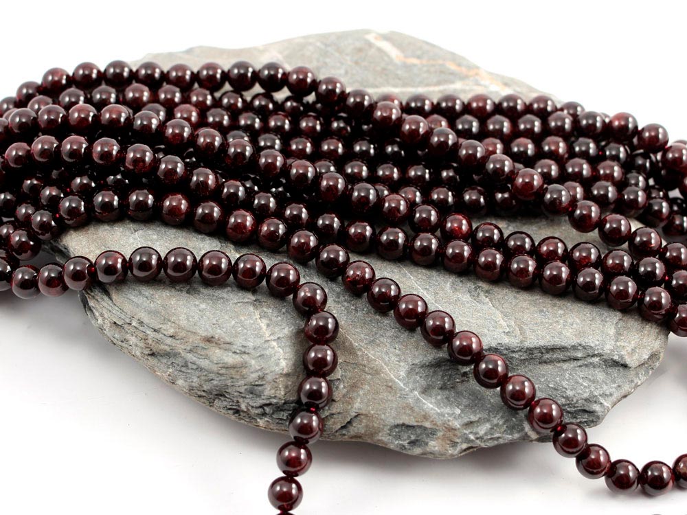 Garnet Bead Strand 8mm - 1 pc