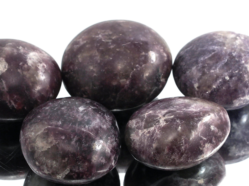 Lepidolite XL Tumbled Stones - 1 lb