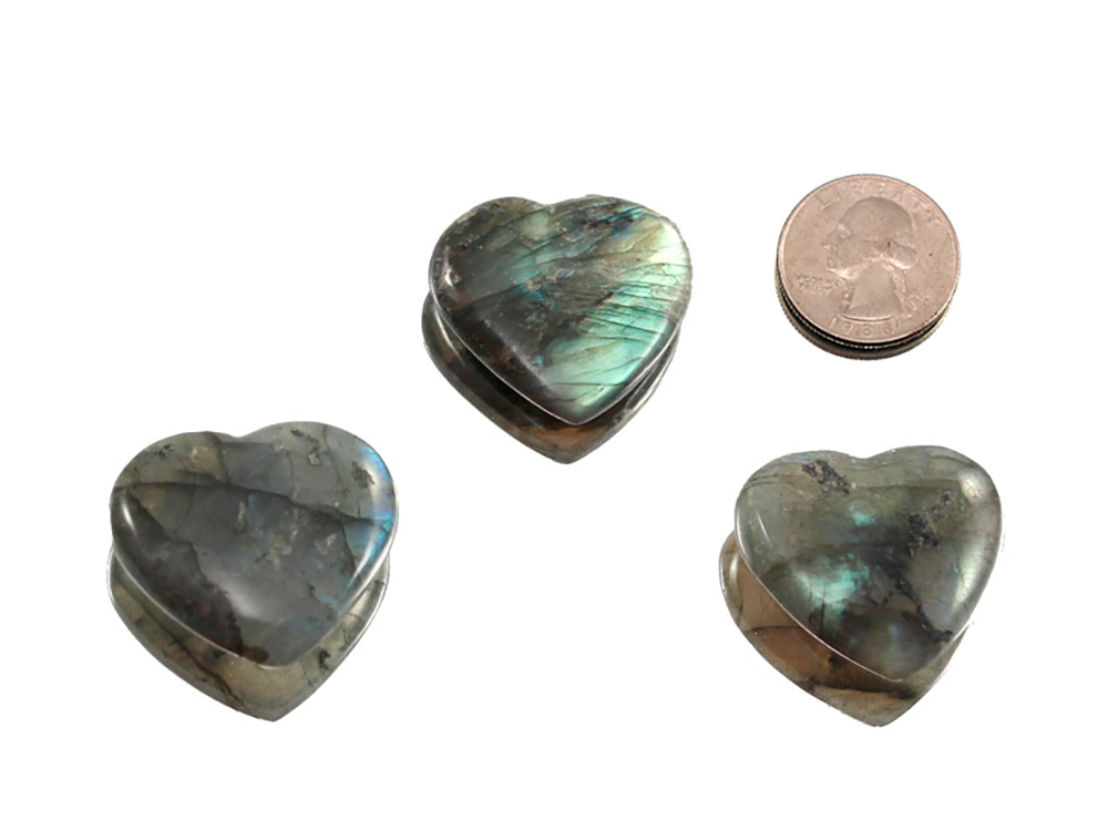 Labradorite Heart - 1 pc