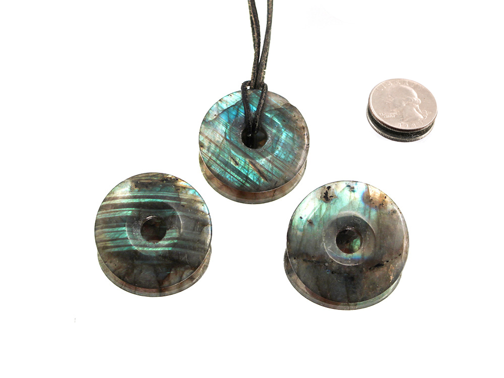 Labradorite Donut 30 mm - 1 pc