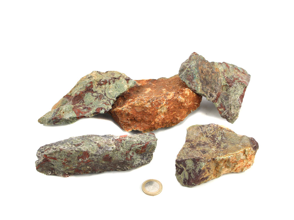 Dragon Blood Jasper Rough Stones - 1 lb
