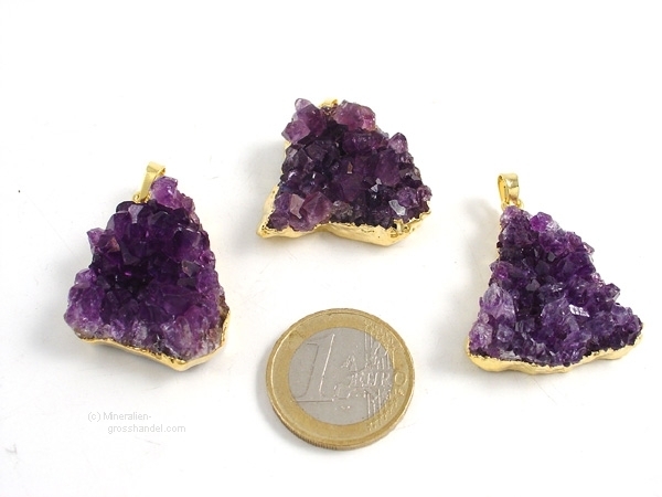 Amethyst Pendant Druzy - 1 pc