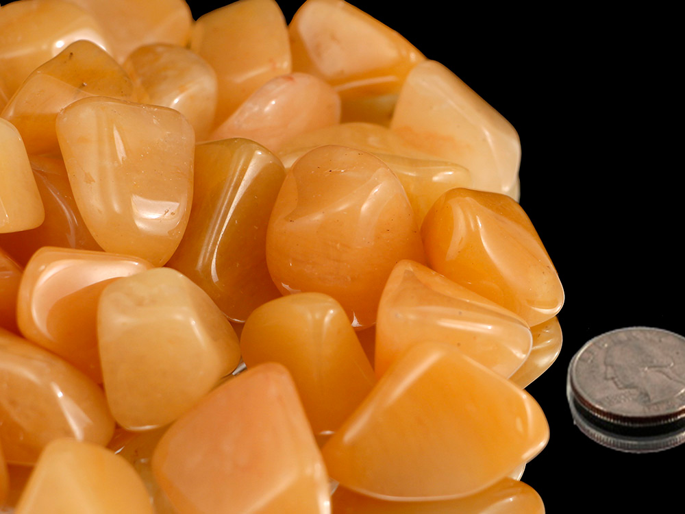 Yellow Aventurine Tumbled Stones - 1 lb