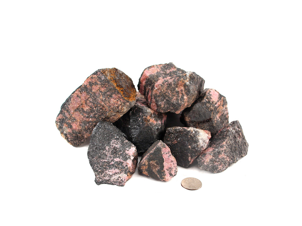 Rhodonite Rough Stones - 1 lb