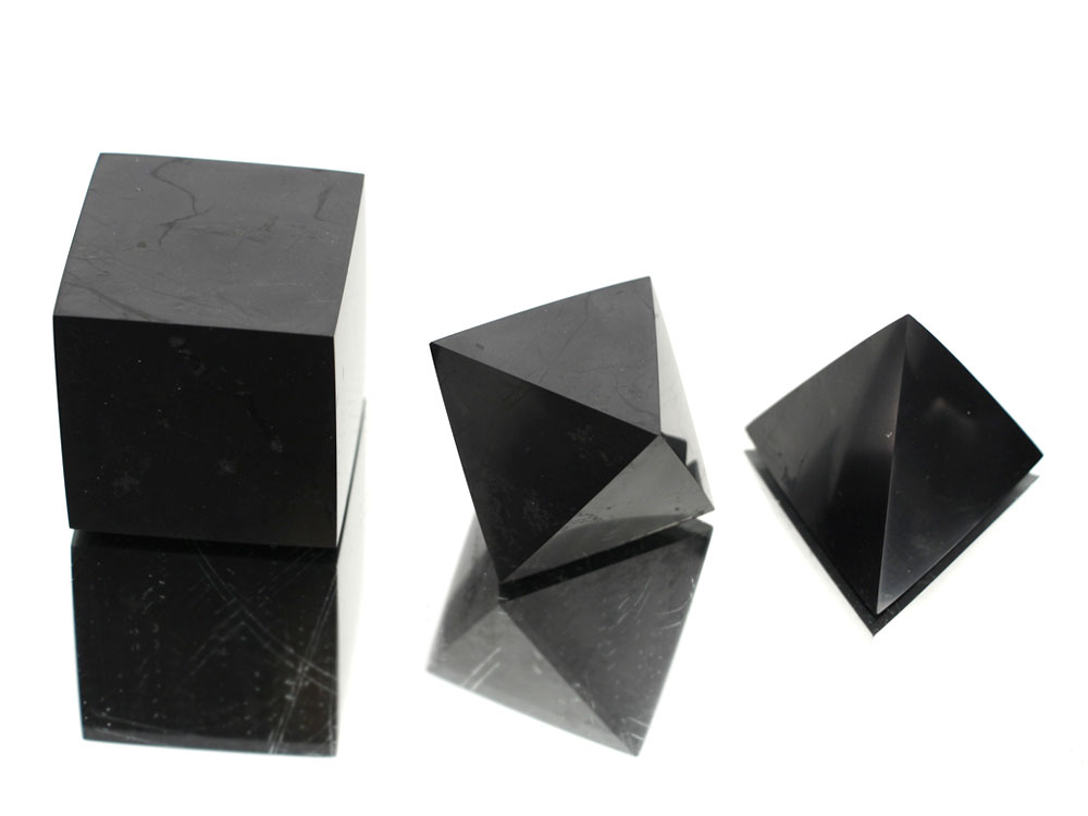 Platonic Solids Set Shungite - 1 set