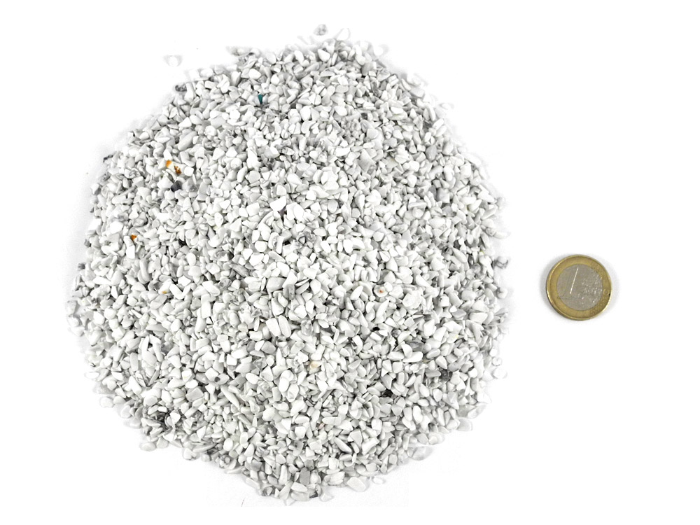 Magnesite (Howlite) Tumbled Stones Micro - 1 lb