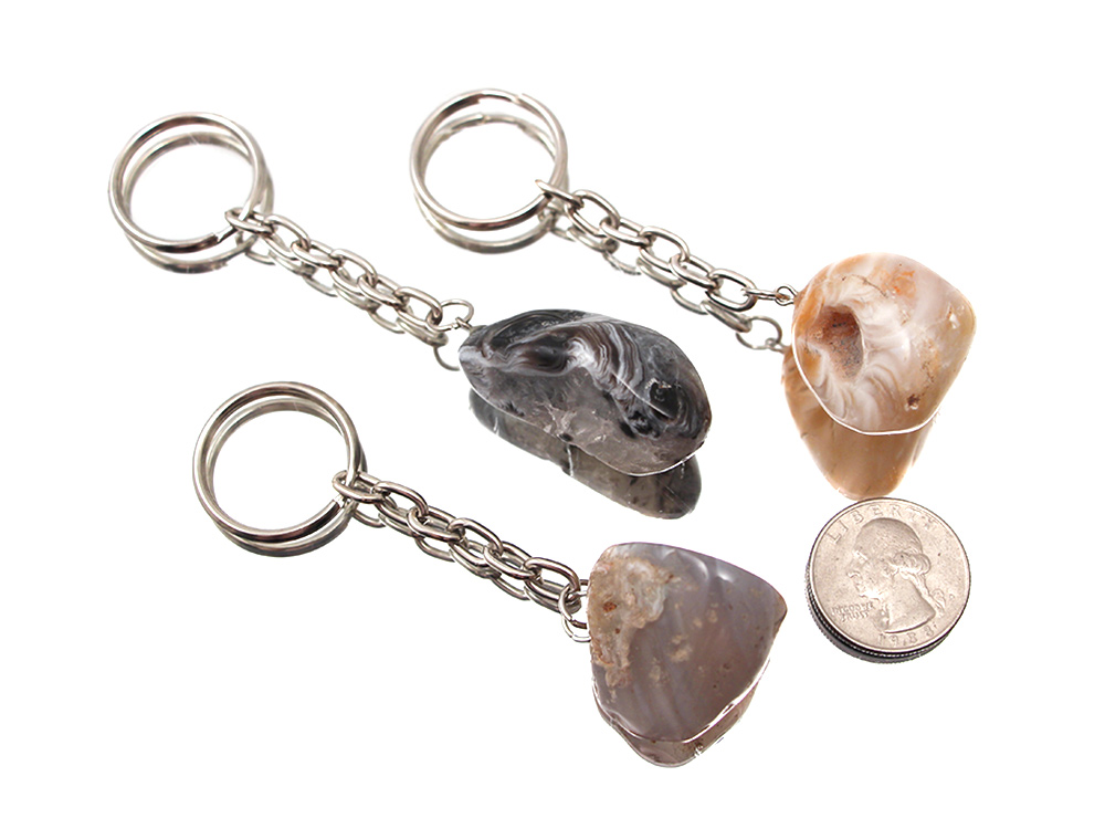 Key Chain Agate Polished - 1 pc