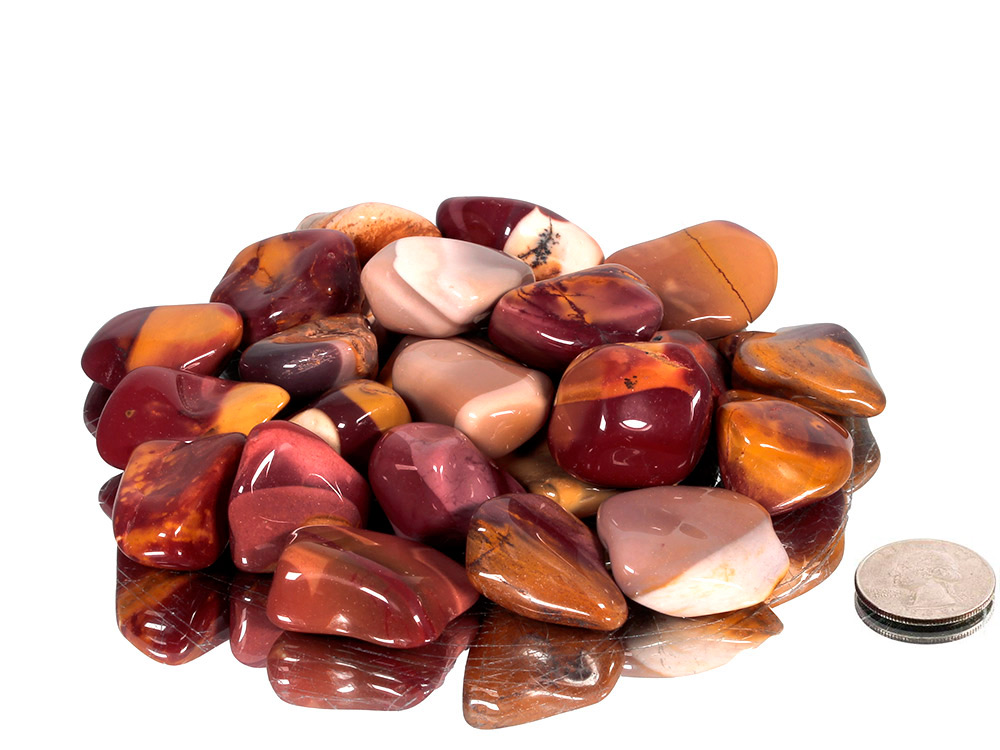 Mookaite Jasper Tumbled Stones - 1 lb