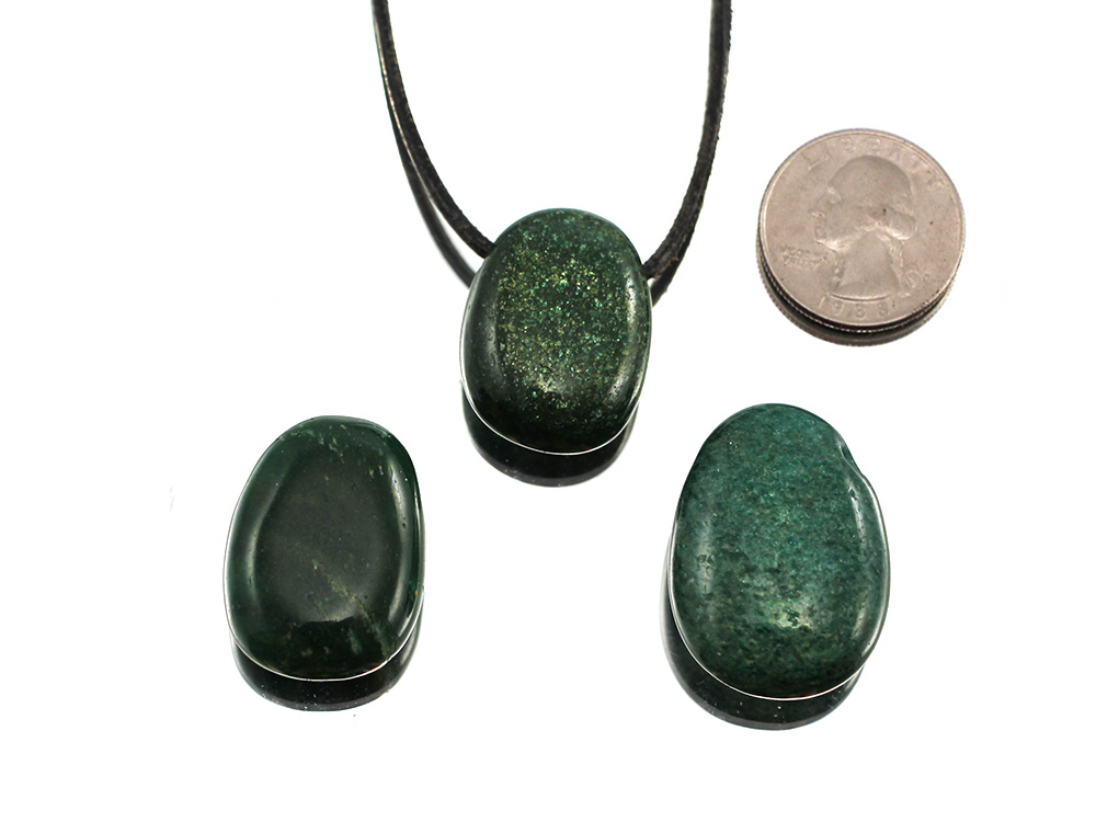 Fuchsite Drop Bead Pendant