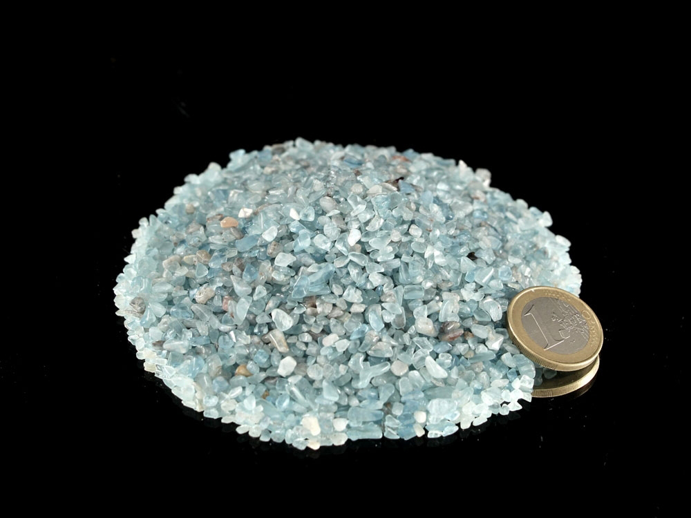 Aquamarine Tumbled Stones Micro - 1 lb