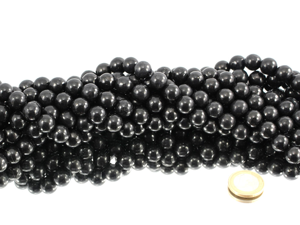 Shungite Bead Strands 12 mm - 1 pc