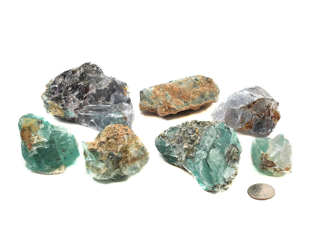 Fluorite Rough Stones - 1 lb