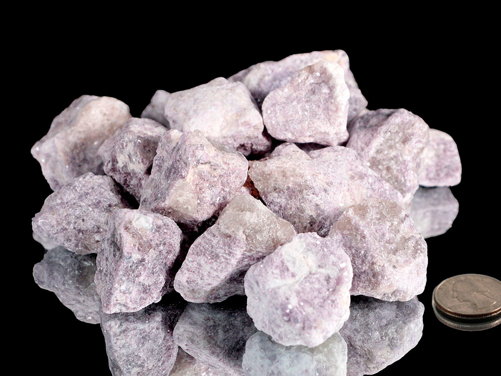 Lepidolite Small Rough Stones - 1 lb