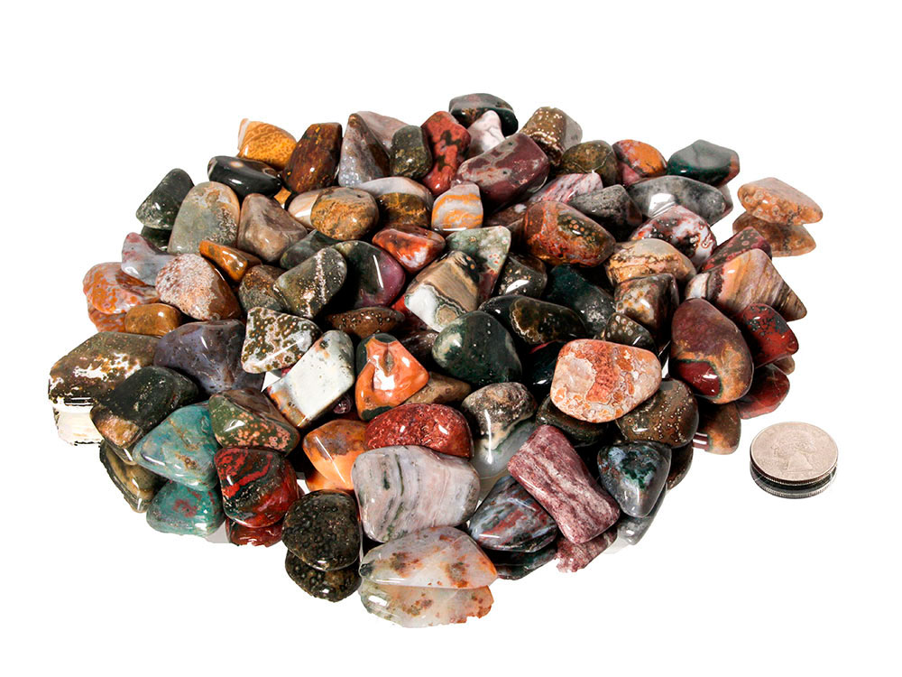 Ocean Jasper Tumbled Stones - 1 lb
