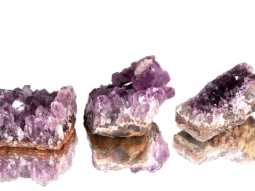 Amethyst Crystal Geode Pieces B Uruguay - 1 lb