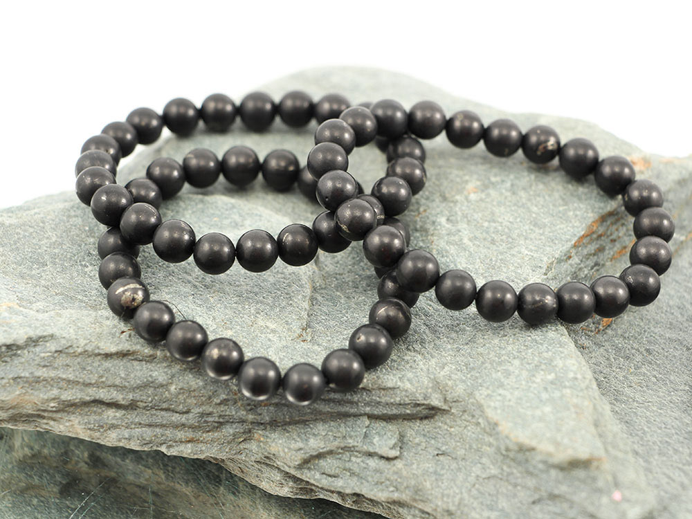 Shungite Bracelet 8 mm - 1 pc