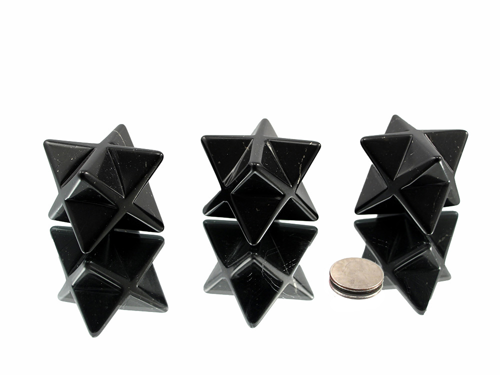 Shungite Merkabah - 1 1/2 in - 1 pc