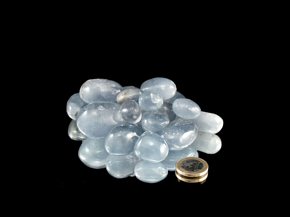 Celestine Tumbled Stones - 1 lb