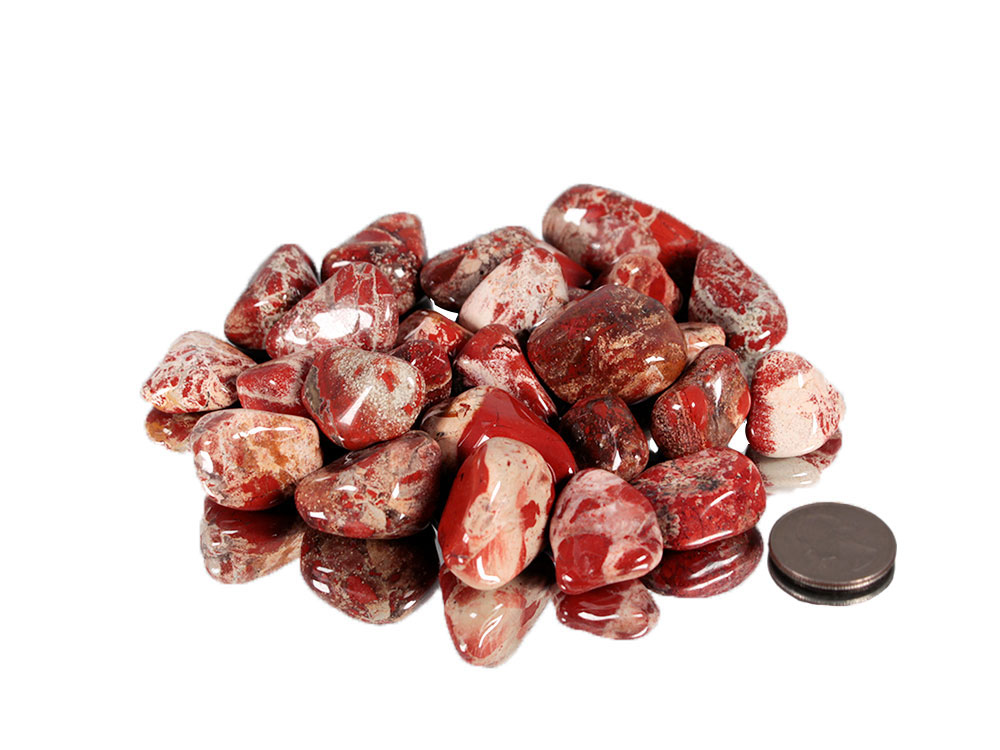 Brecciated Jasper Tumbled Stones - 1 lb