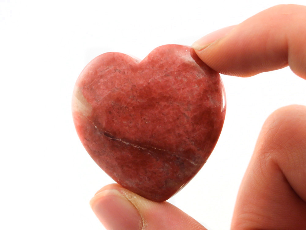 Thulite Heart - 1 pc