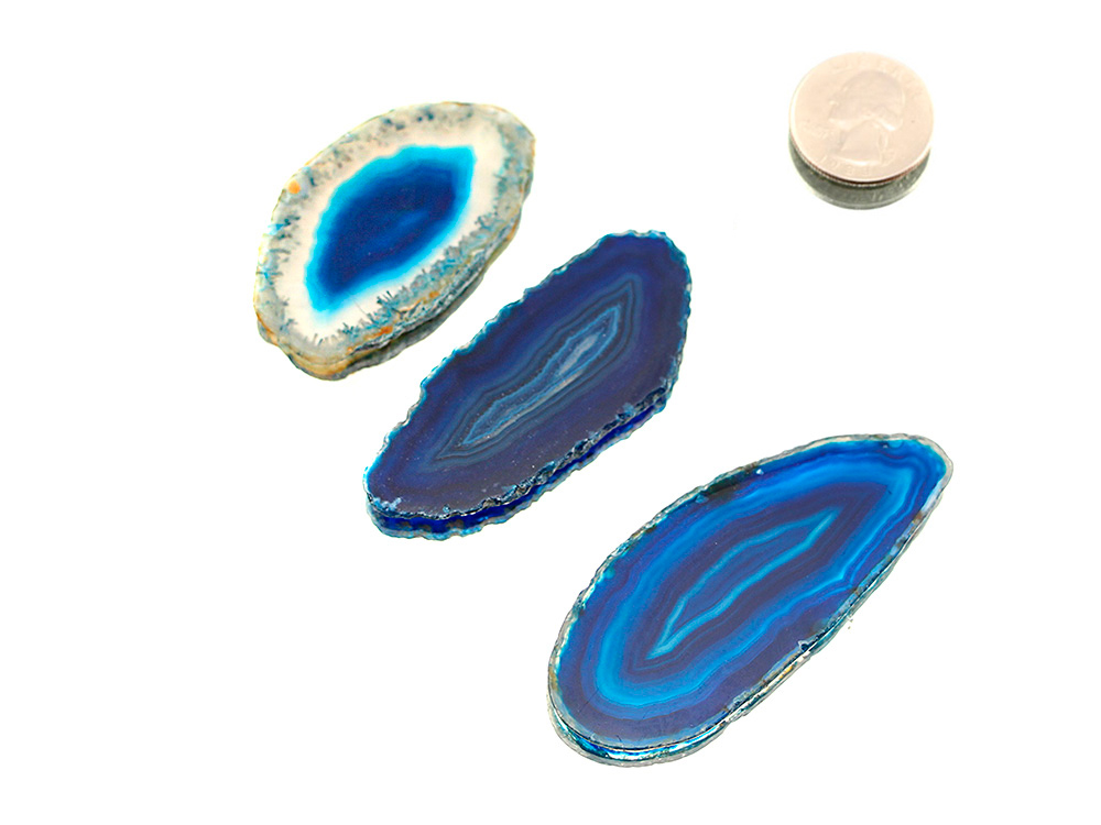 Agate Slices Blue Small - 1 pc