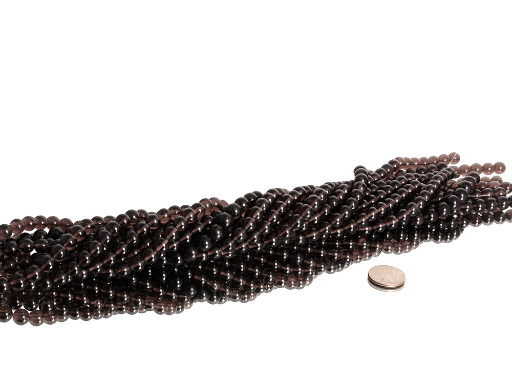 Midnight Lace Obsidian Bead Strand 10 mm